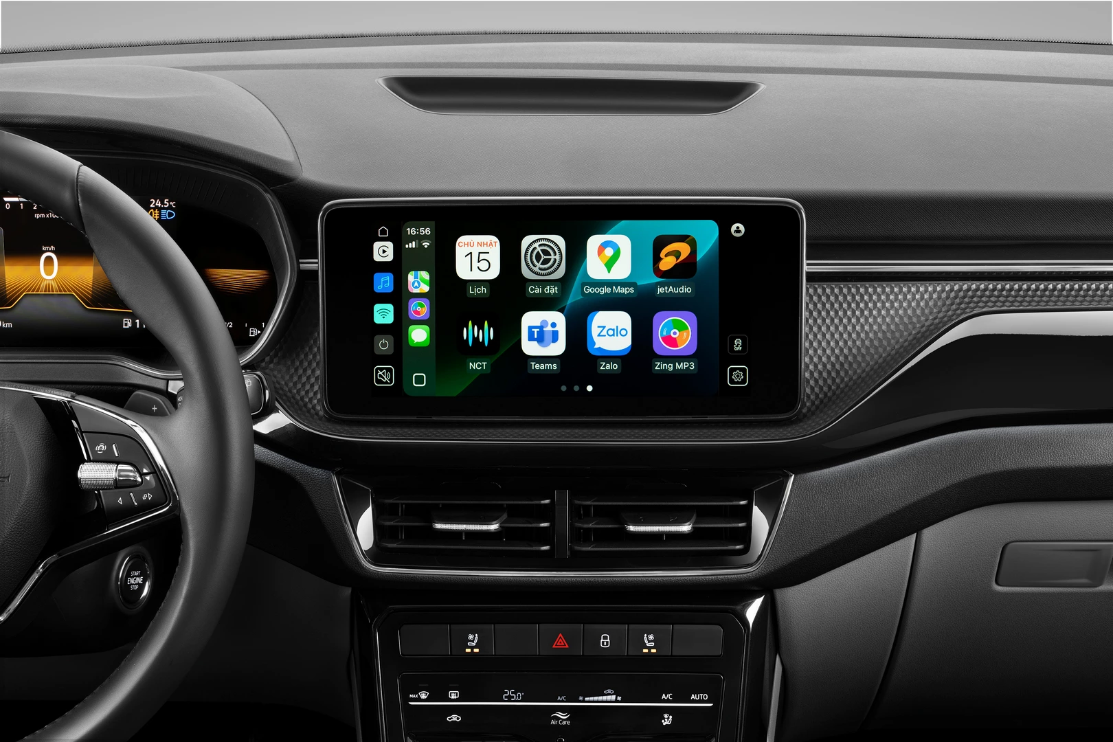 Màn hình kết nối Apple CarPlay và Androi Auto không dây